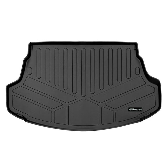 SMARTLINER All Weather Custom Fit Black Cargo Floor Mat Liner Compatible With 2019-2023 Lexus UX Hybrid (Only Fits Models Without Subwoofer in Cargo Area)