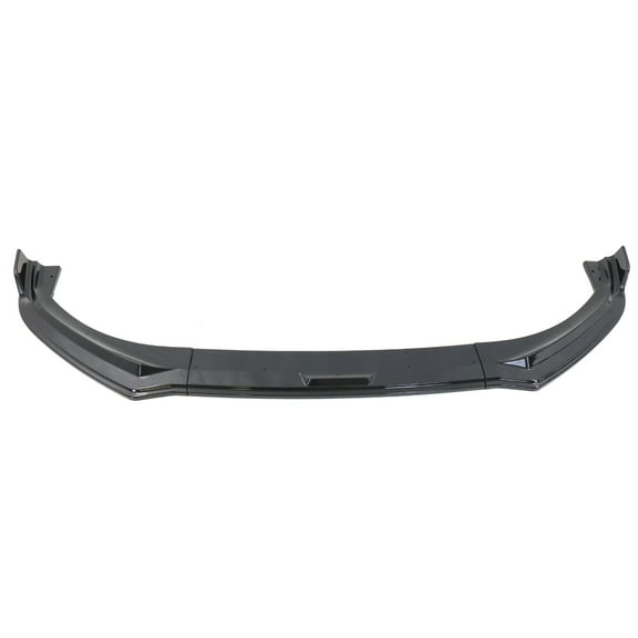 Ikon Motorsports 3PCS Front Bumper Lip Spoiler Compatible With 2021-2025 Ford Mustang Mach-E, Air Dam Chin Splitter, IKON Style PP Carbon Fiber Print