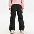 thumbnail image 3 of Men Lightweight Twill Cargo Pants Loose Stretch Hiking Everyday Wear Trousers S-XL, 3 of 9