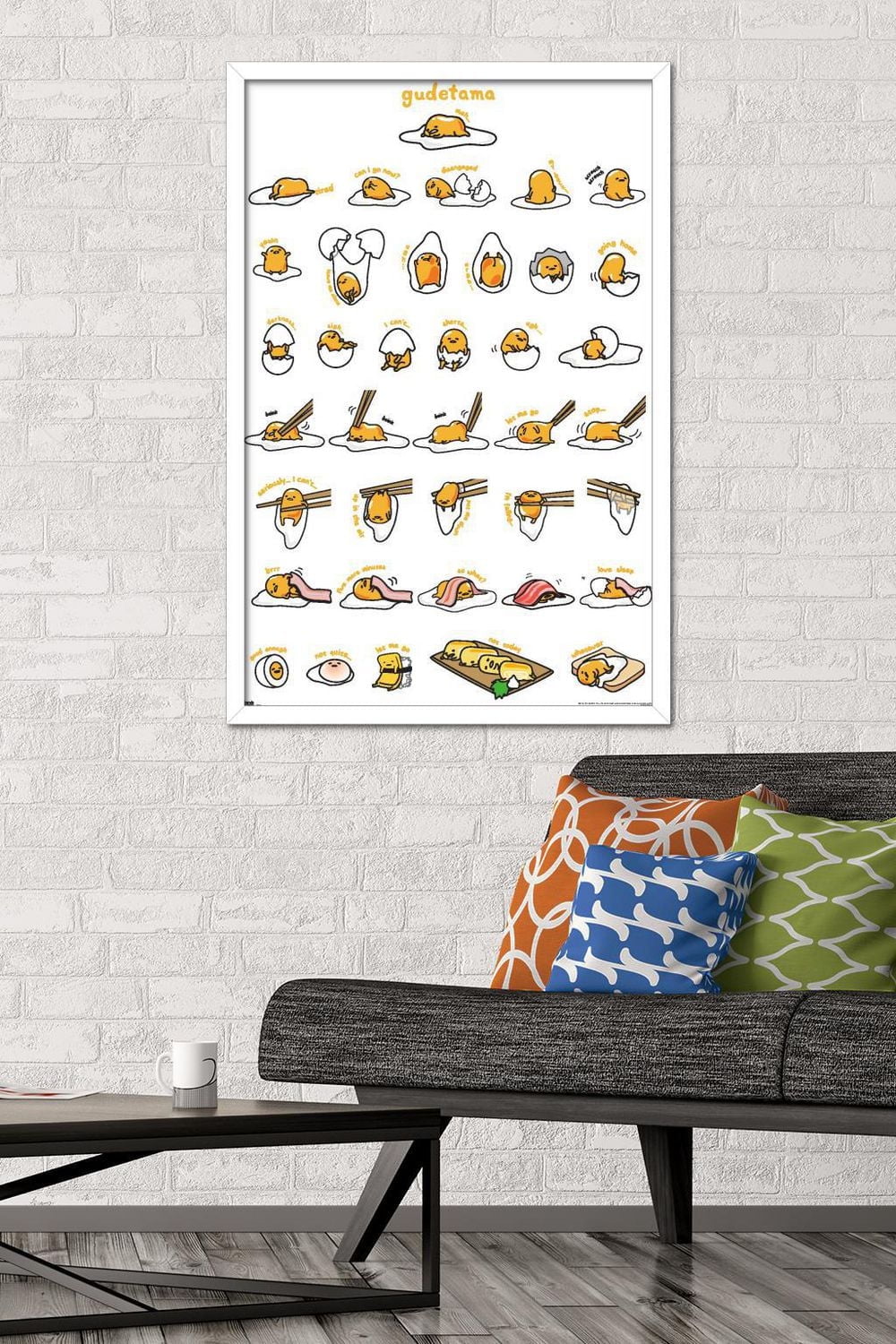 Gudetama - Grid Wall Poster, 14.725" x 22.375"