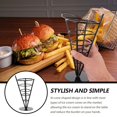thumbnail image 2 of Shisuyan Fried Chicken Nuggets Storage Rack Black Iron 1Pc 4.3X4.3X8.9In, 2 of 9