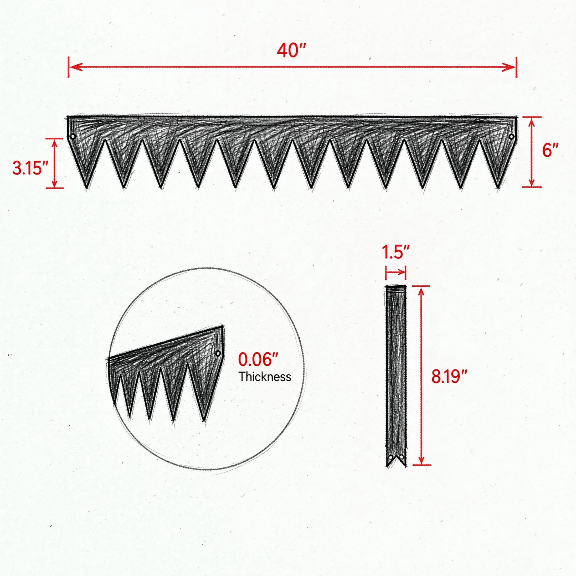 6 Pack Steel Landscape Edging 40 x 6 Inch, Rust-Resistant Bendable Metal Garden Border, Heavy Duty Lawn Edging, Easy-to-Install for Flower Bed, Yard & Pathway, Black