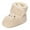 White, variant on LYHaoo Baby Boots Fashion New Pattern Cartoon Cute Autumn And Winter Thickened Warm Comfortable Non Slip Shoes Sizes 4 Beige(Toddler)