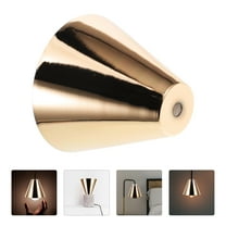 KAKOWELY Lamp Shade Golden 1Pcs 11.70X11.70X10.50CM