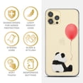 thumbnail image 4 of Case Yard iPhone-12-Pro-Max Case Clear Soft & Flexible TPU Ultra Low Profile Slim Fit Thin Shockproof Transparent Bumper Protective Cover Drop Protective Cell Phone Cases (Sad Panda), 4 of 8