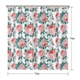 thumbnail image 5 of Pioneer Flower Floral Print Pattern Shower Curtain 72"x72" ,Bathroom Decorative Shower Curtains Set with 12 Hooks,Modern Waterproof Washable Shower Curtain, 5 of 6