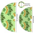 thumbnail image 3 of SKYSONIC St. Patrick's Day Christmas Tree Skirt 36",Cute Shamrock Clover Leaves Green Suede Xmas Tree Skir Suitable for Indoor Outdoor Holiday Party Office Store Cupboard Decoration, 3 of 6