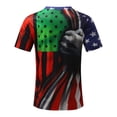 thumbnail image 4 of Camiseta de manga corta con estampado informal para hombre del Día de la Independencia Pompotops  oipoqjl33033, 4 of 5
