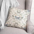 thumbnail image 3 of Creative Products White Butterfly Pattern 18 x 18 Spun Poly Pillow, 3 of 3