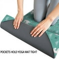 thumbnail image 3 of Green Cartoon Unicorn Pattern Hot Yoga Mat Towel Non Slip for Hot Yoga - Quick-Drying Yoga Mat Cover with 4 Corner Pockets with Travel Bag - Hot Yoga Towel Non Slip 70"x26", 3 of 6