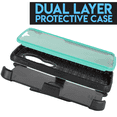 thumbnail image 3 of Value Pack for 6.2" Motorola Moto G7 Combo Holster Screen Protector Kickstand Buit in Screen Daul Layer Rugged Hard Back Shockproof Resistant Belt Clip Heavy Duty Armor Bumper Phone Case + [Teal], 3 of 4