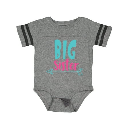 

Inktastic Big Sister Older Sister Arrow Sibling Family Gift Baby Girl Bodysuit