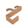 thumbnail image 2 of Unique Bargains Family Plastic Bathroom Washroom Towel Bathrobe Over Door Hook Hanger Brown, 2 of 3