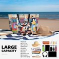 thumbnail image 4 of Lsque Bluey Beach Travel Bag - Water-Resistant, Large Capacity Lightweight Tote with 7 Pockets for Women and Men - Perfect for Beach, Pool, Gym, and Travel, 4 of 6