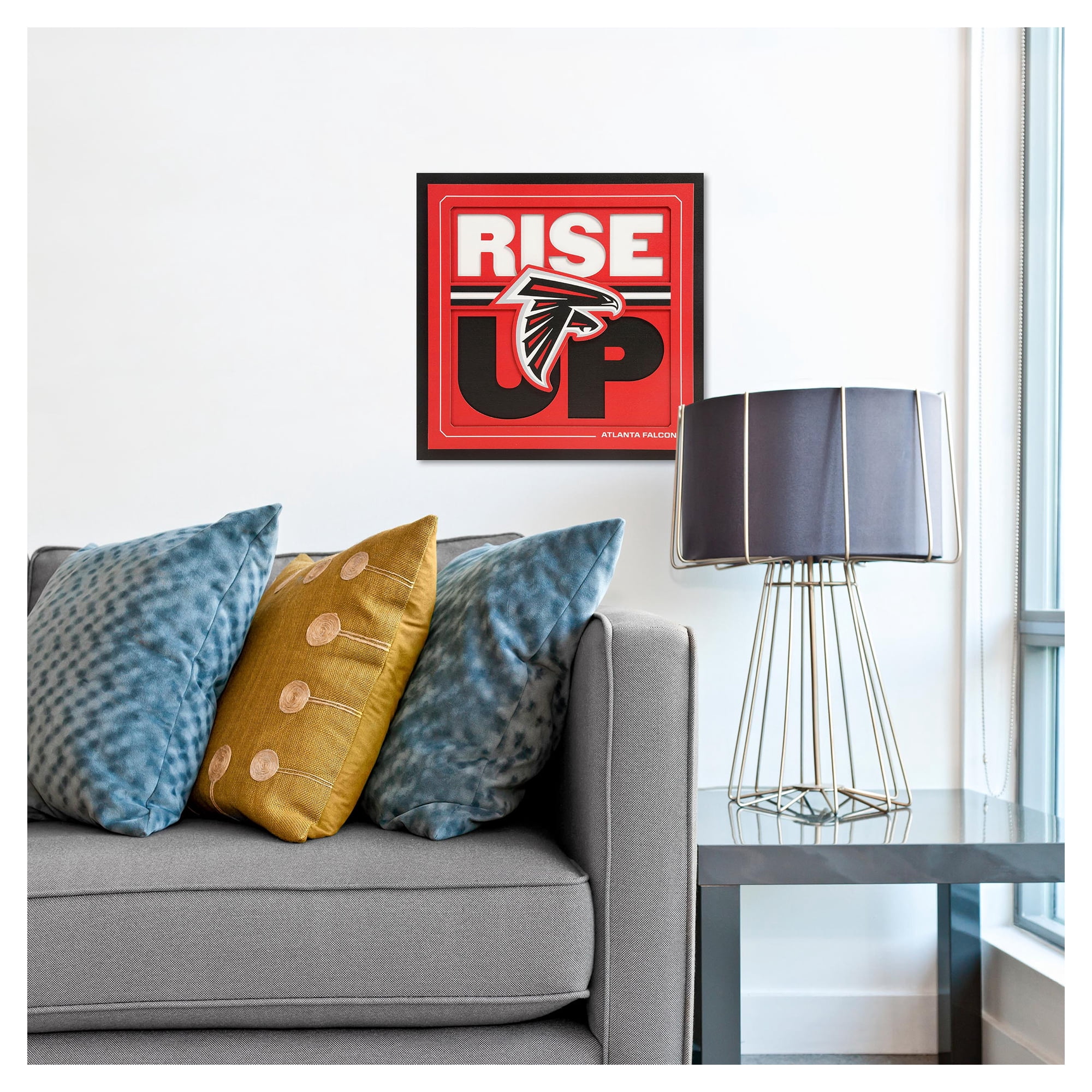 IDNA Atlanta Falcons 12" x 12" Slogan Series 3D Wall Art