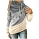 thumbnail image 1 of Sudaderas con capucha para mujer, cuello redondo, casual, manga larga, bloques de color, sudaderas con capucha, suéteres, tops de otoño Levamdar WRMH-1664-90, 1 of 5