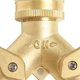thumbnail image 3 of Conector en Y de agua de latón, conexión hermética, resistente a altas temperaturas, divisor de grifo de 2 vías, tipo A, 3 of 5