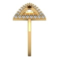 thumbnail image 3 of 0.2475 ct Round Cut Simulated Diamond Statement Engagement Ring for Women in 18K Yellow Gold, 3 of 5