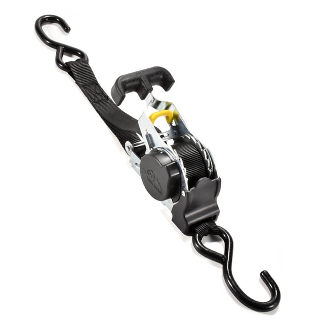 yeacher Sangle d'Arrimage à Cliquet à Retrait Automatique avec Poignée en T pour un Transport de Cargaison Sécurisé - Capacité Robuste de 680 kg, Conception Ergonomique, Réglage de Sangle Sans Effort pour Voitures, Motos et Voyages