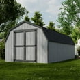 thumbnail image 3 of Little Cottage Co. 10x20 Value Gambrel Barn with 4 ft. Sidewalls, Outdoor Wood Storage Shed Do-It-Yourself Precut Kit, 3 of 13