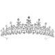 thumbnail image 1 of KAKOWELY Tiara Corona de diamantes de imitación para mujer, diadema brillante para novia y boda, 1 of 5