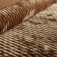 thumbnail image 6 of Velvet Quilt California King-118''x106'', Lightweight Caramel Velvet Comforter Set with 2 Pillow Shams, Soft Oversized Cross Stitch Bedspread Coverlet Quilted Bedding Set for All Season, 6 of 7