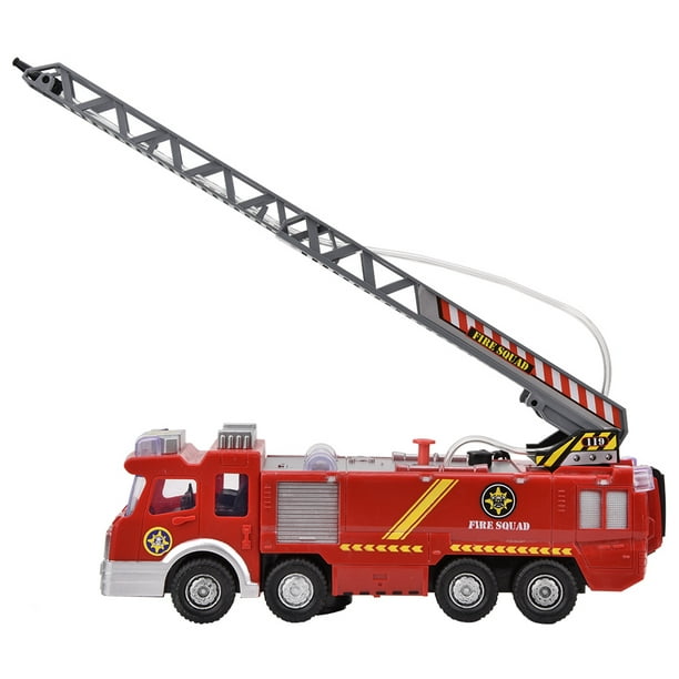 Jouet de Camion de Pompier Électrique, avec Échelle de Feu Étendue  Rotative, Jouet de Camion de Pompier pour Enfants de Plus de 3 Ans,  Filles/garçons de Noël 