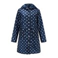 thumbnail image 5 of Chaqueta impermeable para mujer, larga, impermeable, con capucha, cortavientos, ligera, 5 of 5