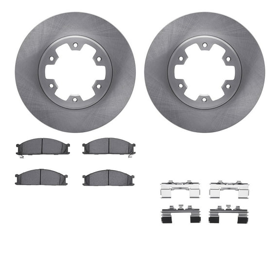 Dynamic Friction Company Front Brake Rotors with 5000 Advanced Brake Pads includes Hardware 6512-67281