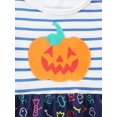 thumbnail image 5 of Emy Dola Little Girls Cartoon Halloween Dresses Applique Pumpkin Party Dresses Toddler Casual Cotton Long-Sleeved Jersey Dress, 5 of 9