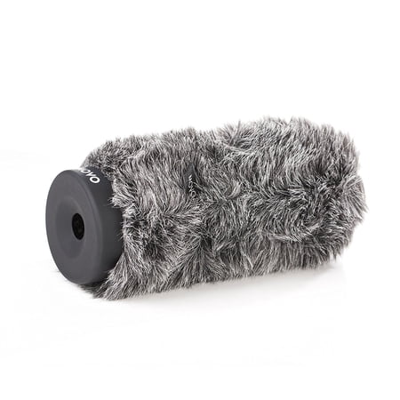 UPC: 0604888903639 | Movo Ws-g160 Furry Rigid Windscreen For Microphones 18-23mm In Diameter And Up To 6.3 [16cm] Long – Dark Gray