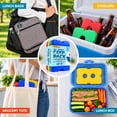 thumbnail image 4 of Healthy Packers Healthy Packers Ice Pack for Lunch Box - Freezer Packs - Original Cool Pack | Slim & Long-Lasting Ice Packs for Your Lunch or Cooler Bag (4 Pack -Colored), 4 of 7