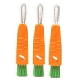 thumbnail image 2 of 3 in 1 Cup Lid Cleaning Brush Set for Bottles | Multifunctional Crevice Cleaner | Tight Space Scrub Brush | Soft & Hard Bristles | Washable | Rotatable Handle | Portable | 3 Pack | 13.5x2.5cm, 2 of 9