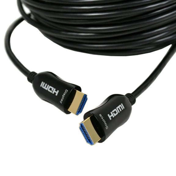 Logico 80ft FIBER OPTIC HDMI CABLE 8K – HDMI 2.1 Compliant, HDCP 2.2 Super High-Speed, Ultra HD HDMI ARC cable with HDR. Perfect for HDTV/Projector/Home Theatre/Roku TV/Apple TV/Video Game Console