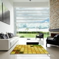 thumbnail image 6 of Ahgly Company Indoor Rectangle Patterned Bright Gold Yellow Area Rugs, 2' x 5', 6 of 6
