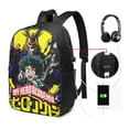 thumbnail image 2 of My Hero Academia Laptop Backpack, Anime Daypack Backpack For School College, Extra Large Travel Backpack, Computer Backpack With Usb Port, 17*12*6.5 Inch Book Bag, 2 of 9
