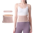 thumbnail image 4 of Zhaomeidaxi Women Thin Soft Kidney Binder Waistband Breathable Stretchy Adjustable Seasons Stomach Abdominal Support Band Wrap Waist Back Brace Protector Guard, 4 of 8
