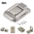 thumbnail image 5 of 6 x Small Nickel Case Toggle Catch Lock Suitcase Box Trunk Latch Clasp Clips, 5 of 11