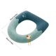 thumbnail image 3 of Yhmxh Decoración del baño Cojín para asiento de inodoro doméstico, funda de asiento de inodoro de punto, lavable para temporada de verano, cojín para asiento de inodoro en forma de O, 3 of 5