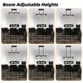 thumbnail image 4 of 27.6" Height Adjustable 3-Light Pendant Light, Industrial Metal Faux Wood Chandelier for Kitchen Island, Dining Room, Black, 4 of 12