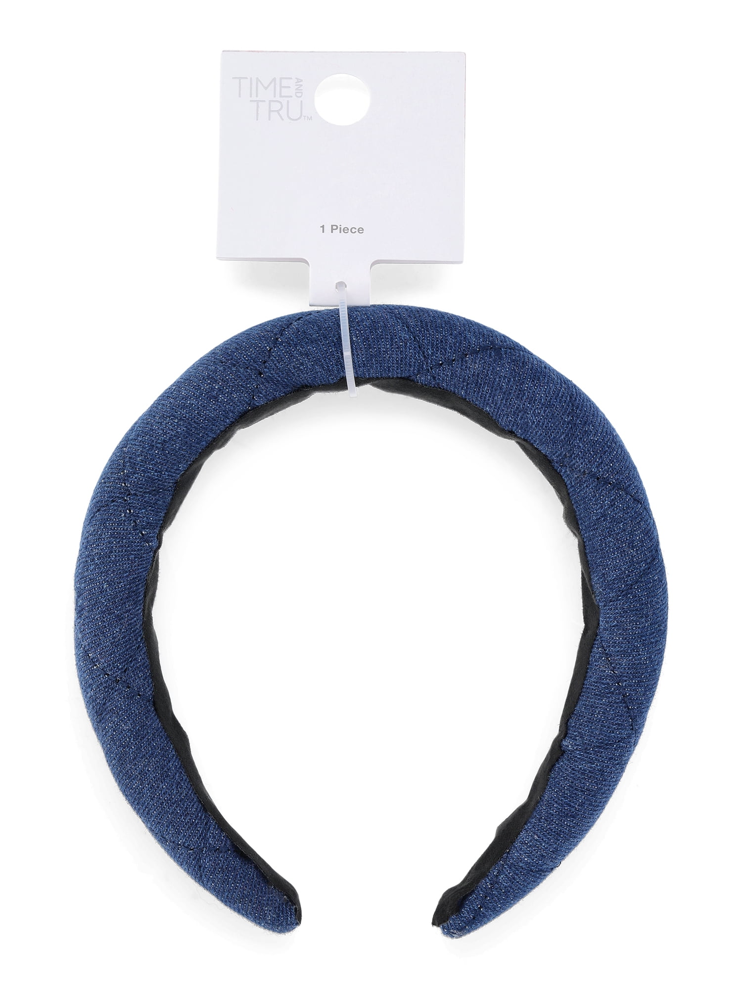 Time and Tru Women’s Quilted Headband, Blue