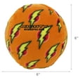 thumbnail image 6 of Mighty Ball Large Orange Durable Squeaky Plush No Stuff Dog Toy, 6 of 9