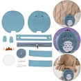 thumbnail image 2 of thinsony DIY Leather Shoulder Bag Making Tote Wallet Material Craft Sewing Handmade Light Blue, 2 of 9