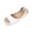 Shoes # White, variant on Samdudou Wedge Sandals for Women Open Toe Peep Slip On Flatform Slingback Elastic Ankle Strap Elevated Thick Sole Casual Summer Walking Vacation Outdoor Trendy Footwear