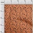 thumbnail image 2 of oneOone Cotton Poplin Orange Fabric Asian Floral Block Sewing Craft Projects Fabric Prints By Yard 56 Inch Wide, 2 of 4