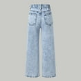 thumbnail image 4 of Baggy Jeans For Teens Teenage Girl Clothes Baggy Jeans for Girls Wide Leg Ripped High Elastic Waisted Denim Pants Cute Summer Trousers Y2K Streetwear, 4 of 6