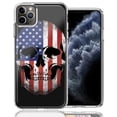 thumbnail image 2 of MUNDAZE For Apple iPhone 12/iPhone 12 Pro US Flag Skull Double Layer Phone Case Cover, 2 of 4
