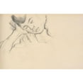 thumbnail image 2 of Paul Cézanne 14x11 Black Ornate Wood Framed Double Matted Museum Art Print Titled: Figure Resting Head on Hand (C. 1889), 2 of 5