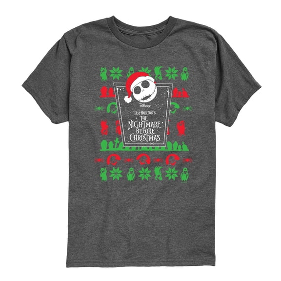 Nightmare Before Christmas - Jack Sweater - Youth Boys Short Sleeve Graphic T-Shirt