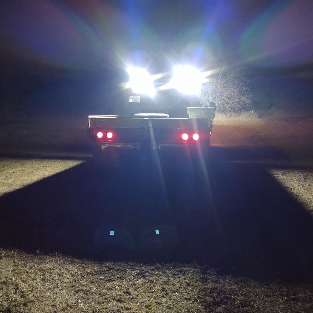 Biglion.x White 4inch LED Boat Lights Flood Beam Square Offroad Light Bars Driving Work Lights 2PCS Waterproof Led Deck Dock Marine Light Cube Pods for Truck Off-Road Car SUV ATV
